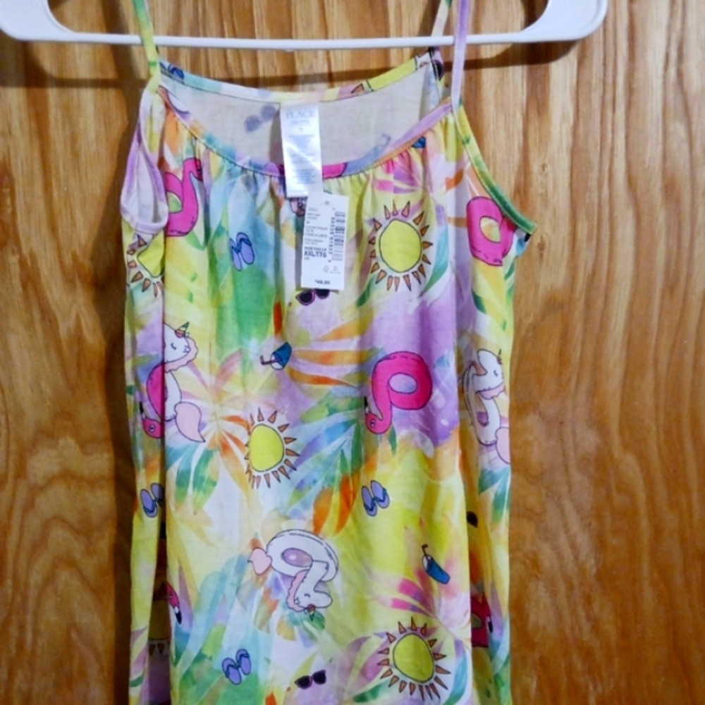5 For $25! The Children's Place Unicorn Tank Top   Girl's  Size 16/ XXL-NWT
